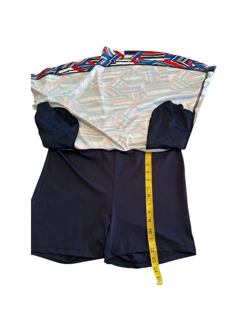 Greg Norman Tennis Golf Skort Mini Skirt Womens Large Blue Red & White Pockets - Picture 14 of 16